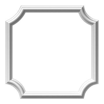 Restorers Architectural Ashford Scalloped 20 Inch Urethane Picture Frame Wall Panelimage