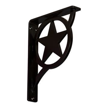 Restorers Architectural Austin Wrought Iron/Steel Single Brace Bracketimage
