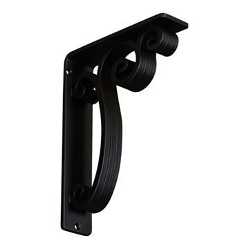 Restorers Architectural Avery Wrought Iron/Steel Triple Brace Bracketimage