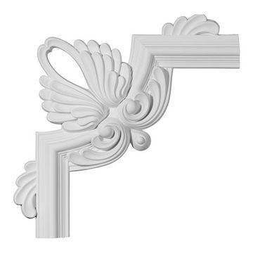 Restorers Architectural Bedford Scroll Corner Urethane Panel Moldingimage