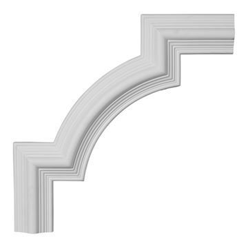 Restorers Architectural Bedford Stepped Corner Urethane Panel Moldingimage