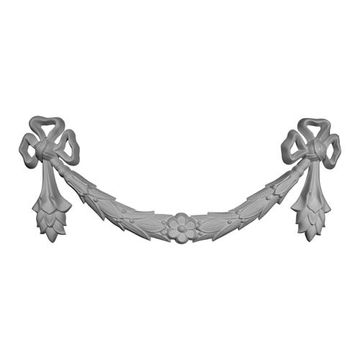 Restorers Architectural Dublin Swag & Ribbon Urethane Onlay Appliqueimage