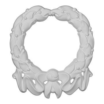 Restorers Architectural Dublin Wreath Urethane Onlay Appliqueimage