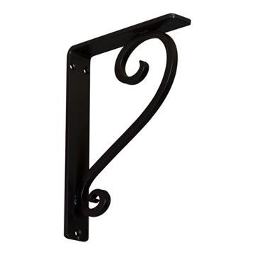 Restorers Architectural Edwards Wrought Iron/Steel Single Brace Bracketimage