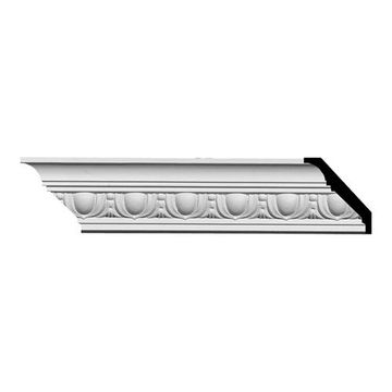 Restorers Architectural Egg & Dart 2 1/8 Inch Urethane Crown Moldingimage