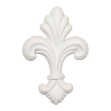 Restorers Architectural Fleur-De-Lis Urethane Onlay Appliqueimage