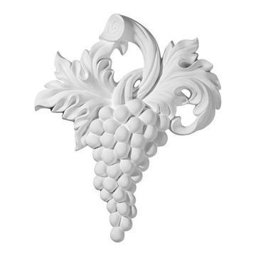 Restorers Architectural Grape Bunch Urethane Onlay Appliqueimage