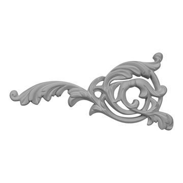 Restorers Architectural Leaf Side Urethane Onlay Appliqueimage