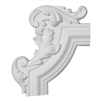 Restorers Architectural Pompeii Ornate Handed Corner Urethane Panel Moldingimage
