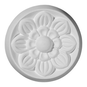 Restorers Architectural Small Flower Urethane Rosette Appliqueimage