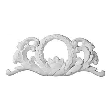 Restorers Architectural Wreath Center Urethane Onlay Appliqueimage
