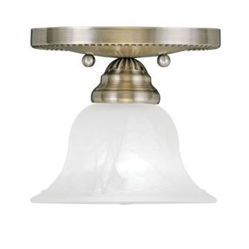 Livex Lighting Edgemont 1 Light Flush Ceiling Mountimage