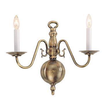Livex Lighting Williamsburgh 2 Light Scroll Wall Sconceimage