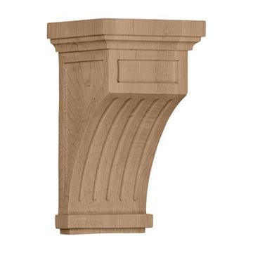 Restorers Architectural 10 Inch Fluted Mission Corbelimage