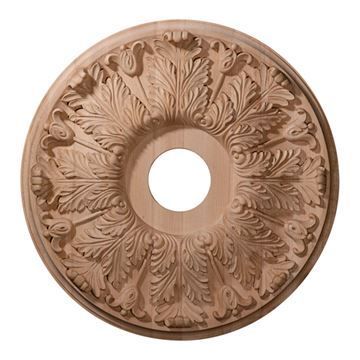 Restorers Architectural 20 Inch Florentine Wooden Ceiling Medallionimage