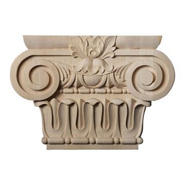 Restorers Architectural 7 1/2 Inch Bradford Roman Ionic Capitalimage