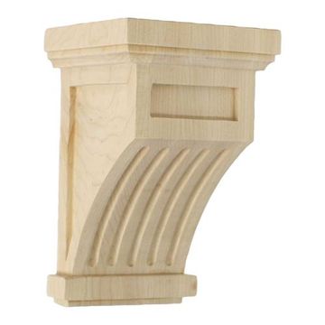 Restorers Architectural 7 Inch Fluted Mission Corbelimage