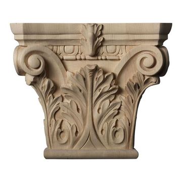 Restorers Architectural 9 5/8 Inch Floral Roman Corinthian Capitalimage