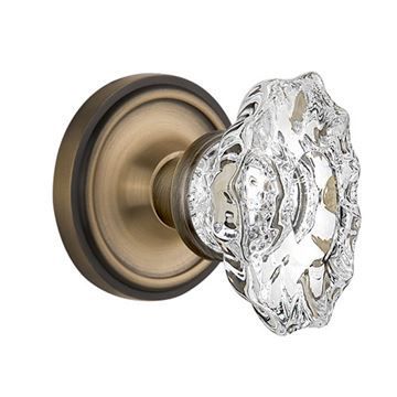 Nostalgic Warehouse Classic Rosette Interior Mortise Door Set With Chateau Knobsimage