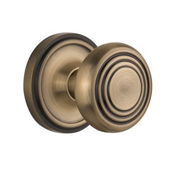 Nostalgic Warehouse Classic Rosette Interior Mortise Door Set With Deco Knobsimage