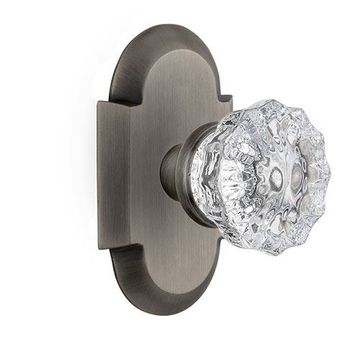 Nostalgic Warehouse Cottage Plate Door Set With Crystal Glass Knobsimage