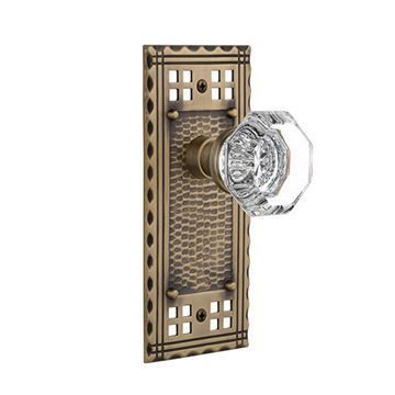 Nostalgic Warehouse Craftsman Plate Door Set With Waldorf Knobsimage