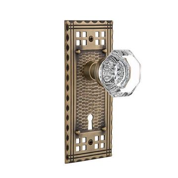 Nostalgic Warehouse Craftsman Plate With Keyhole Door Set With Waldorf Knobsimage