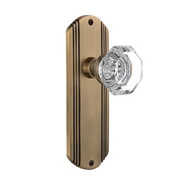 Nostalgic Warehouse Deco Plate Door Set With Waldorf Knobsimage