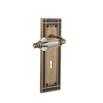 Nostalgic Warehouse Mission Plate With Keyhole Door Set With Parlor Leversimage