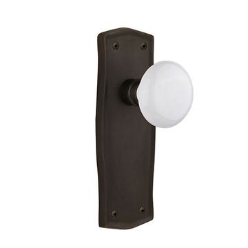Nostalgic Warehouse Prairie Plate Door Set With White Porcelain Knobsimage