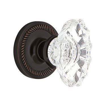 Nostalgic Warehouse Rope Rosette Door Set With Chateau Knobsimage
