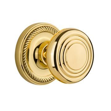 Nostalgic Warehouse Rope Rosette Door Set With Deco Knobsimage