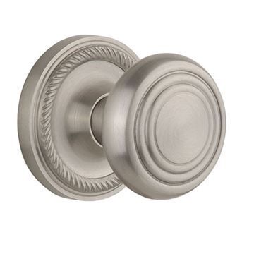 Nostalgic Warehouse Rope Rosette Interior Mortise Door Set With Deco Knobsimage