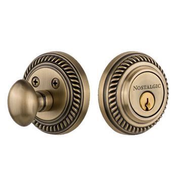Nostalgic Warehouse Rope Rosette Single Cylinder Deadboltimage