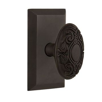 Nostalgic Warehouse Studio Plate Door Set With Victorian Knobsimage