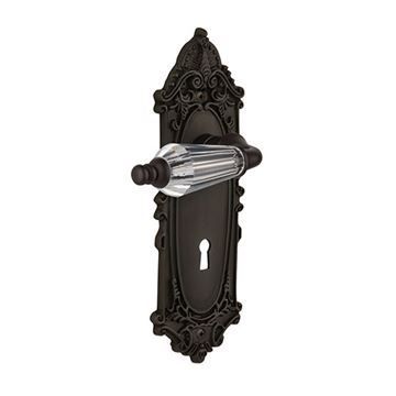 Nostalgic Warehouse Victorian Plate Interior Mortise Door Set With Parlor Leversimage