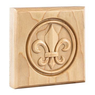 Legacy Heritage 4 Inch Fleur De Lis Corner Trim Blockimage