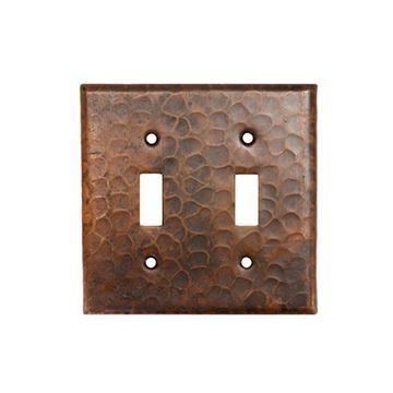 Premier Copper Double Toggle Switchplateimage