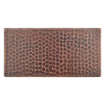 Premier Copper Rectangular Hammered Copper Tileimage