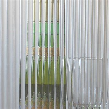 Restorers 1/2 Inch Reeded Custom Decorative Architectural Glassimage