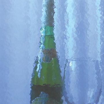 Restorers Lapis Colored Custom Decorative Architectural Glassimage