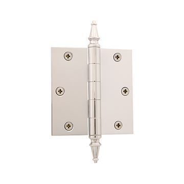Grandeur 3 1/2 Inch Steeple Tip Residential Square Corner Hingeimage