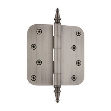 Grandeur 4 Inch Steeple Tip Residential Radius Corner Hingeimage