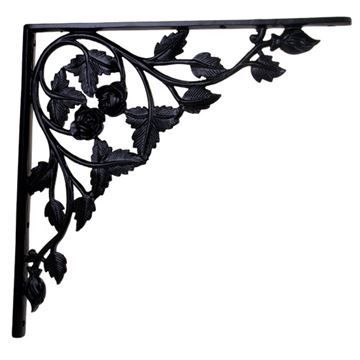 Restorers Rose Cast Iron Shelf Bracketimage