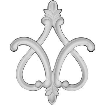 Restorers Architectural Fleur-De-Lis Urethane Onlay Appliqueimage