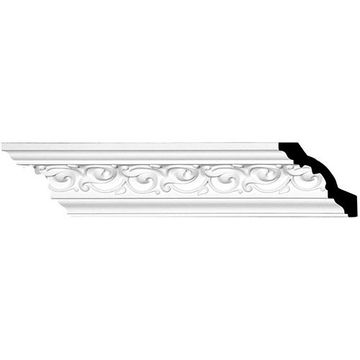 Restorers Architectural Versailles 3 3/8 Inch Urethane Crown Moldingimage