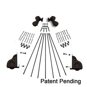 Quiet Glide Braking Rolling Hook 20 Inch Library Ladder Hardware Kitimage