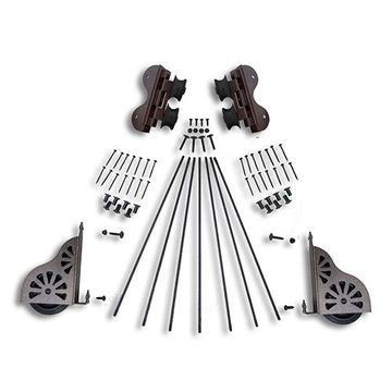 Quiet Glide Braking Swivel Rolling 20 Inch Library Ladder Hardware Kitimage