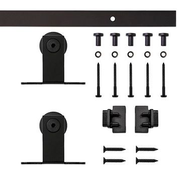 Quiet Glide Top Mount Mini Single Barn Door Furniture Hardware Kitimage