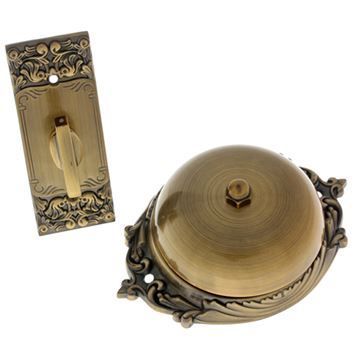 Idh By St. Simons Victorian Twist Doorbell - Plain Domeimage